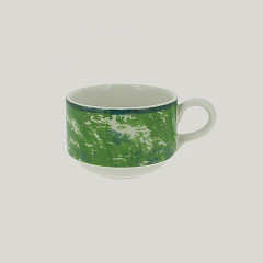 Чашка круглая штабелируемая RAK Porcelain Peppery 230 мл, зеленый цвет в Москве , фото
