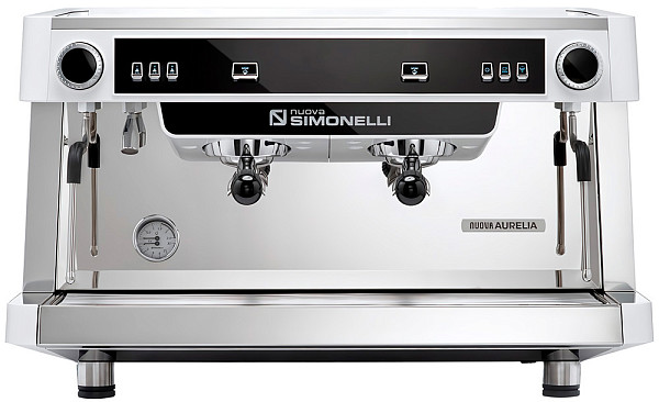 Рожковая кофемашина Nuova Simonelli AURELIA SEM 2Gr S 220V черная+высокие группы+дисплей на каждую группу (257624) фото