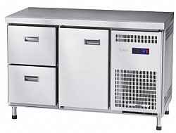 Холодильный стол Abat СХС-60-01 неохлаждаемая столешница без борта (дверь, ящики 1/2) фото