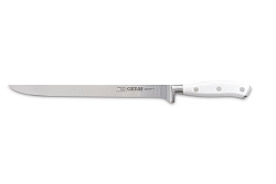 Нож для тонкой нарезки Comas 26 см, L 38,5 см, нерж. сталь / АБС-пластик, цвет ручки белый, Marble (8116) в Москве , фото