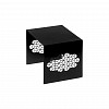 Подставка-куб для фуршета Luxstahl ажурная 190х150х150 мм черный фото