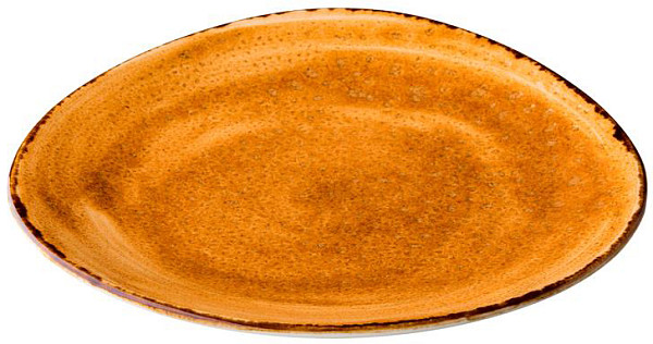 Тарелка треугольная Style Point Jersey Orange 27 см, цвет оранжевый (QU94035) фото