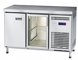 Холодильный стол Abat СХС-60-01 неохлаждаемая столешница без борта (дверь-стекло, дверь) фото