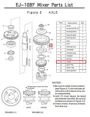 Ролик F2-13 для миксера планетарного серии Eksi серии EJ, модель EJ-10BF в Москве , фото