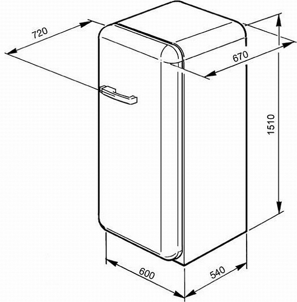 Холодильник Smeg FAB28LP1 фото