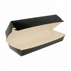 Коробка для панини, хот-дога Garcia de Pou Black 26*12*7 см, 50 шт/уп, картон в Москве , фото