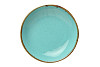 Тарелка глубокая безбортовая Porland 26 см фарфор цвет бирюзовый Seasons (197626) фото