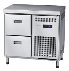 Холодильный стол Abat СХС-70 неохлаждаемая столешница без борта (ящики 1/2) фото