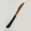 Нож столовый P.L. Proff Cuisine 23,1 см ручка матовый черный, медь PVD Provence