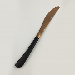 Нож столовый P.L. Proff Cuisine 23,1 см ручка матовый черный, медь PVD Provence в Москве , фото