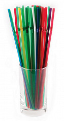 Трубочки со сгибом разноцветные Завод пластмасс 240 мм 1000 шт [ПС-280710] фото