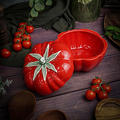 Емкость с крышкой Casa di Fortuna 17,6 см, Tomato (CDF TM01) в Москве , фото