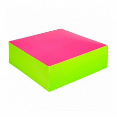 Коробка для кондитерских изделий Garcia de Pou 16*16*5 см, фуксия-зеленый, картон в Москве , фото