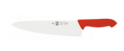 Нож поварской Шеф Icel 25см с волнистой кромкой, красный HORECA PRIME 28400.HR60000.250 в Москве , фото