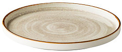 Тарелка с вертикальным бортом, стопируемая Style Point Jersey Grey 25,4 см, цвет серый (QU95060) в Москве , фото
