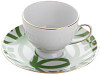 Кофейная пара  (чашка с ручкой, блюдце) Porland MOROCCO DS.1 80 мл зеленый (218209) фото