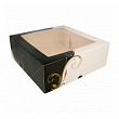 Коробка для торта Garcia de Pou с окном 28*28*10 см, белая, картон