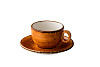 Блюдце универсальное для чайных чашек Style Point Jersey Orange 15 см, цвет оранжевый (QU94555) фото
