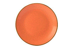 Тарелка безбортовая Porland 30 см фарфор цвет оранжевый Seasons (187630) в Москве , фото