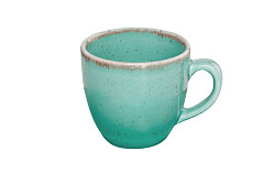 Чашка кофейная Porland 90 мл фарфор цвет бирюзовый Seasons (312109) в Москве , фото
