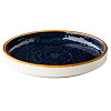 Тарелка с вертикальным бортом, стопируемая Style Point Jersey 20,5 см, цвет синий (QU93055) фото