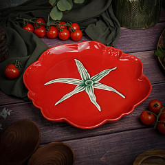 Тарелка Casa di Fortuna d 28 см h 2,8 см, Tomato (CDF TM03) в Москве , фото