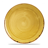 Тарелка мелкая круглая Churchill Stonecast Mustard Seed Yellow SMSSEV111 28,8см, без борта фото