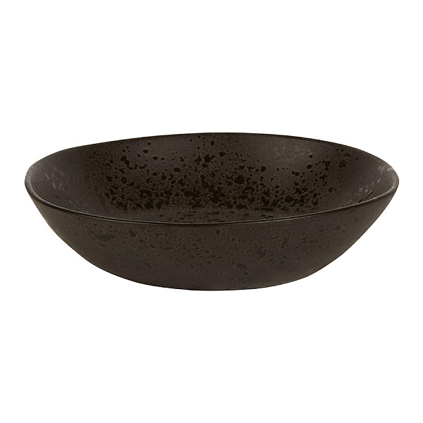 Тарелка глубокая Style Point Stone Black 22 см, цвет черный, Q Authentic (QU53358) фото