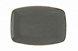 Тарелка плоская Porland 32 см фарфор цвет темно-серый Seasons (118432) в Москве , фото