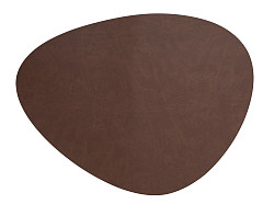 Салфетка подстановочная (плейсмат) Lacor 45x35 см, 100 % переработанная кожа, декор brown / коричневый фото
