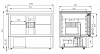 Охлаждаемый стол Полюс T70 M2GN-2 с бортом 0430-2 корпус нержавеющая сталь 2 двери фото