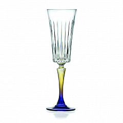 Бокал-флюте для шампанского RCR Cristalleria Italiana 210 мл хр. стекло цветной Style Gipsy в Москве , фото