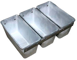 Форма хлебная Спика алюминиевая литая №7 (220х110х115) мм, 3-секционная фото