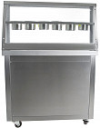 Фризер для жареного мороженого Foodatlas KCB-1Y (контейнеры, стол для топпингов)