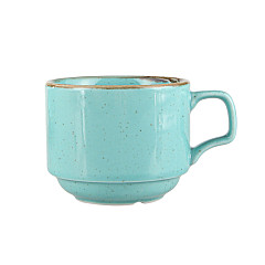Чашка чайная Porland 177 мл, стопируемая, цвет бирюзовый Seasons (322107) в Москве , фото