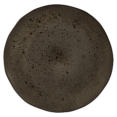 Тарелка мелкая безбортовая Style Point Stone Black 31,5 см, цвет черный, Q Authentic (QU53336) в Москве , фото