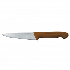 Нож поварской P.L. Proff Cuisine PRO-Line 16 см, коричневая пластиковая ручка (99005024) в Москве , фото