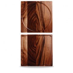 Блюдо деревянное Churchill 33,5х33,5см, двухстороннее, Buffet Wood ZCAWPB121 в Москве , фото