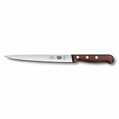 Нож филейный Victorinox Rosewood, супер-гибкое лезвие, 18 см, ручка розовое дерево фото