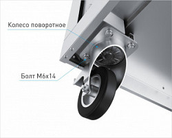Комплект колес для линии раздачи Abat 21000001912 в Москве , фото