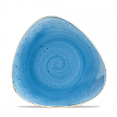Тарелка мелкая треугольная Churchill Stonecast Cornflower Blue SCFSTR71 19,2см, без борта в Москве , фото