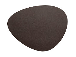 Салфетка подстановочная (плейсмат) Lacor 45x35 см, 100 % переработанная кожа, декор grained brown / зернистый коричневый фото