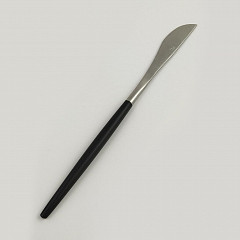 Нож столовый P.L. Proff Cuisine 22 см ручка матовый черный PVD Lounge в Москве , фото